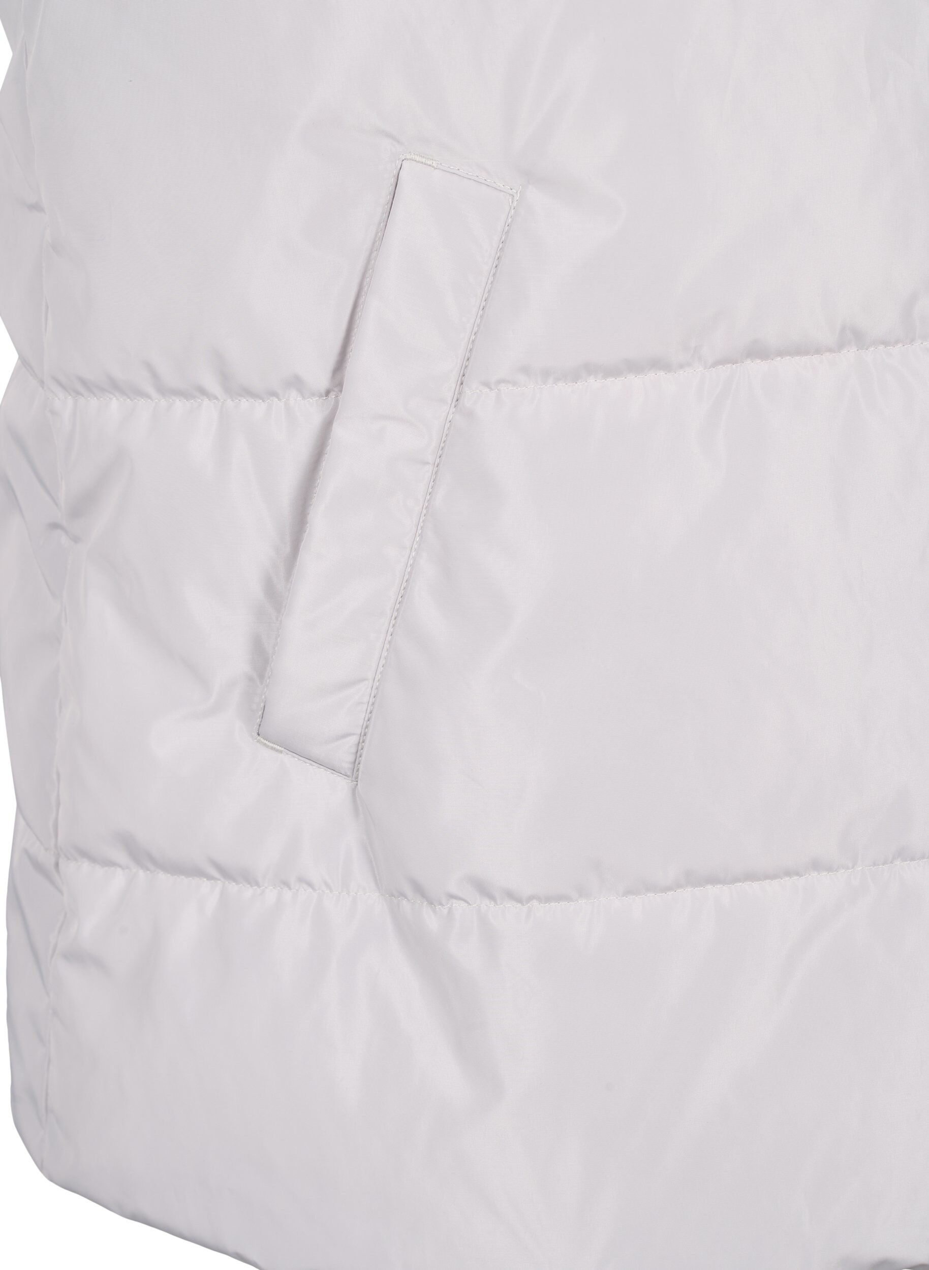 Zizzi Sporty vest med h&oslash;j krave og lommer, Pearl Blue, Packshot image number 3