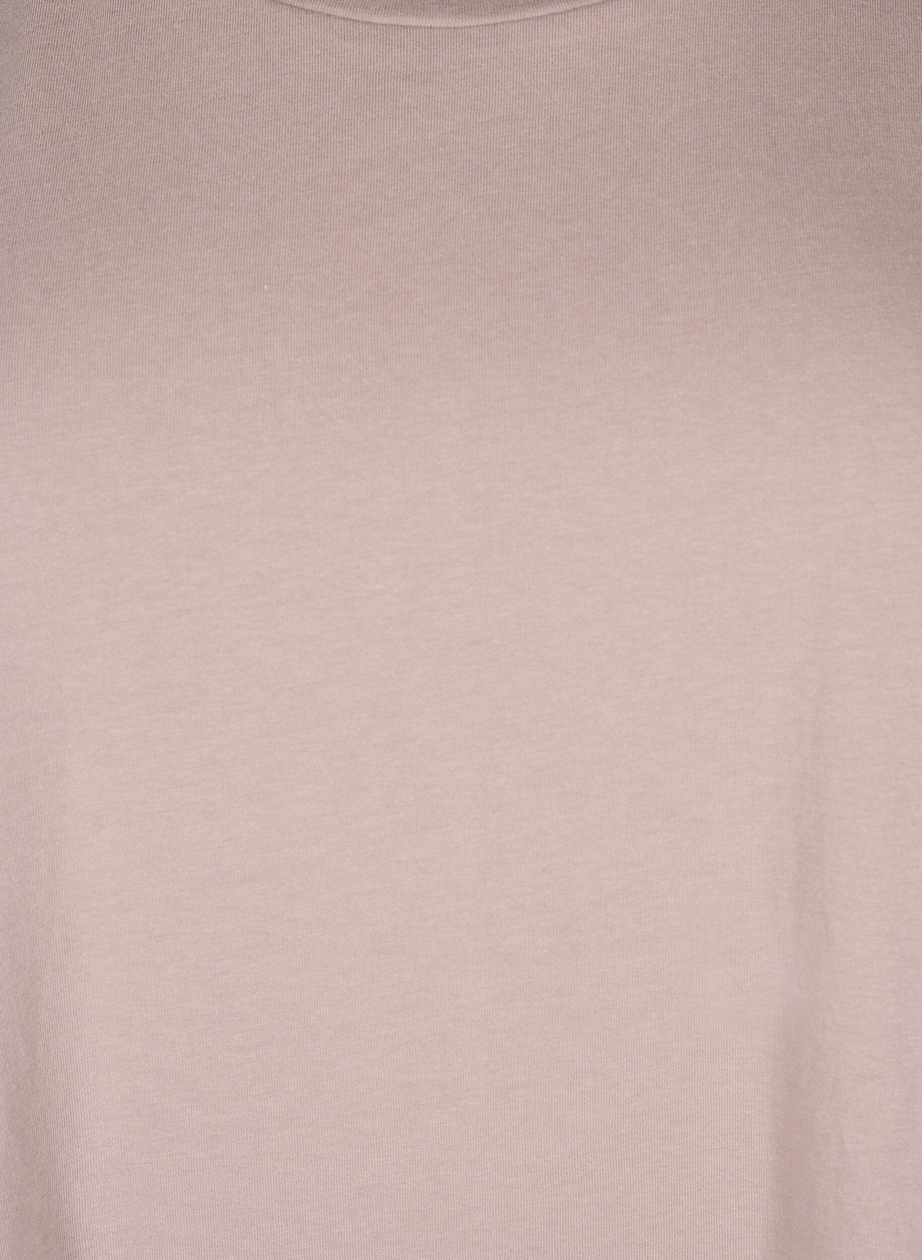 ZizziKort&aelig;rmet t-shirt i bomuldsblanding, Lyser&oslash;d, Packshot image number 2