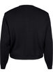 Strikcardigan med dekorative knapper, Black, Packshot image number 1