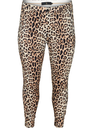 Leggings med leopard print, Leopard , Packshot image number 0