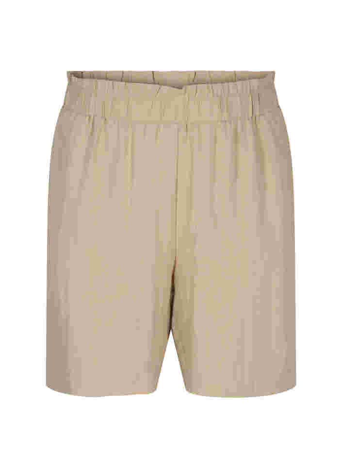 Løse shorts i viskose, Oxford Tan, Packshot