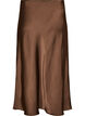 Satin midi-nederdel, Brun, Packshot image number 1