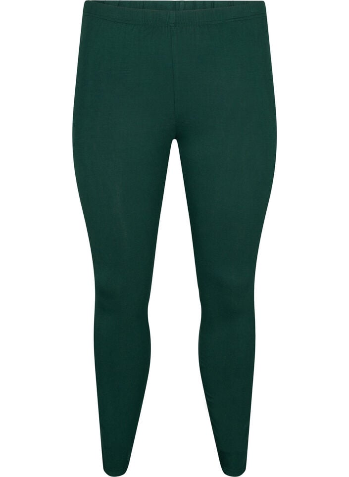 Basis leggings i viskose, Gr&oslash;n, Packshot image number 0