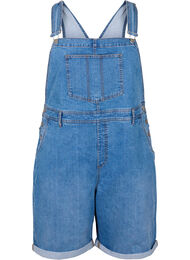 Overalls-shorts i denim, Blå