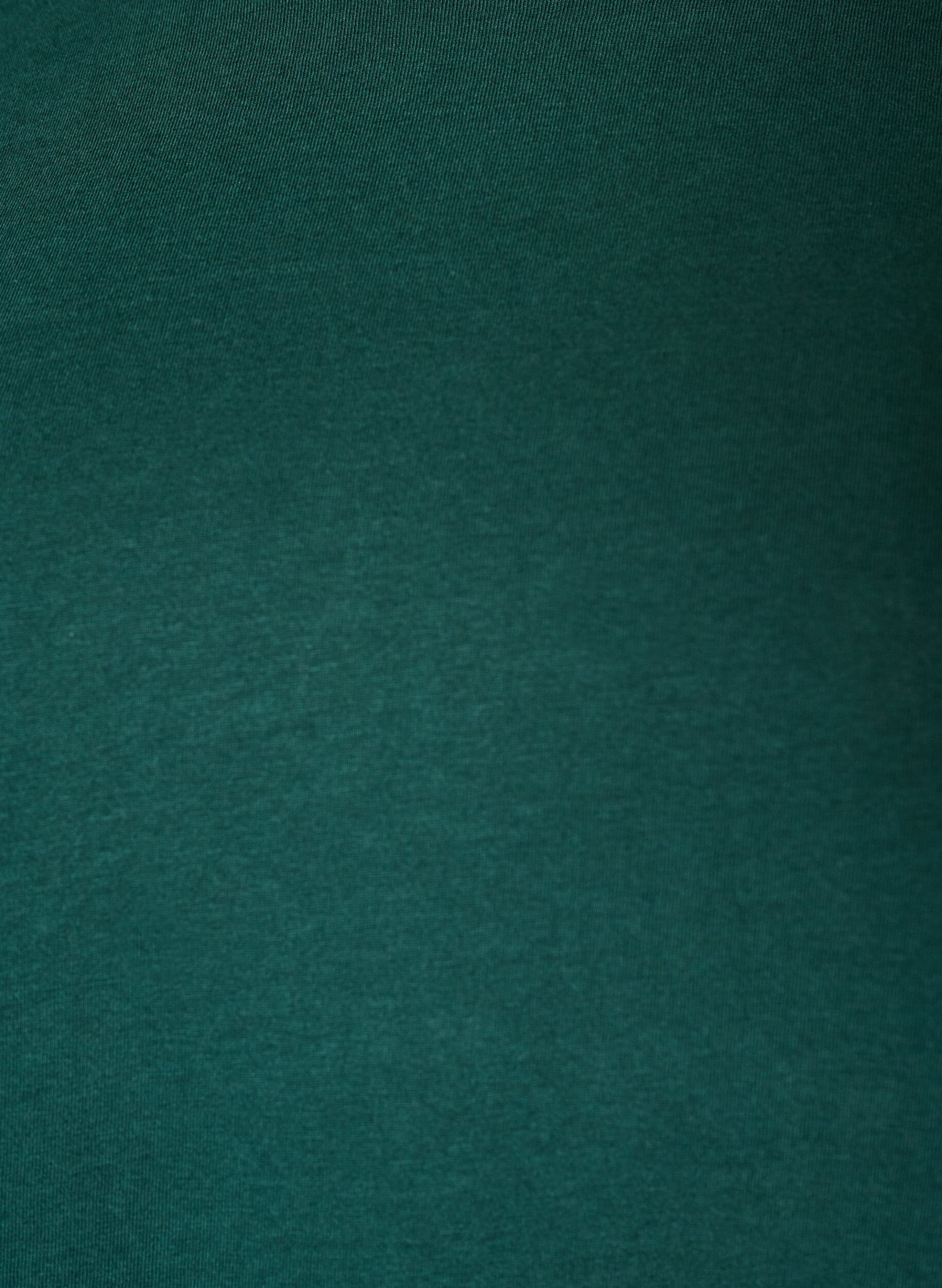 ZizziT-shirt med asymmetrisk blondekant, Gr&oslash;n, Packshot image number 2