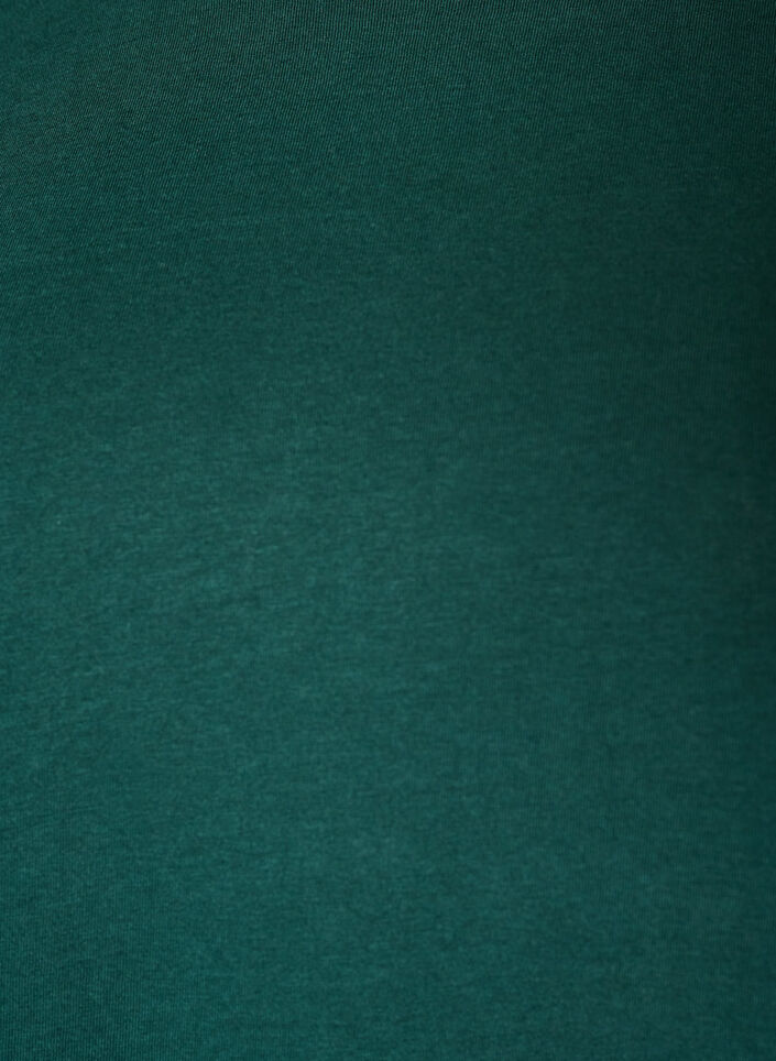 T-shirt med asymmetrisk blondekant, Gr&oslash;n, Packshot image number 2