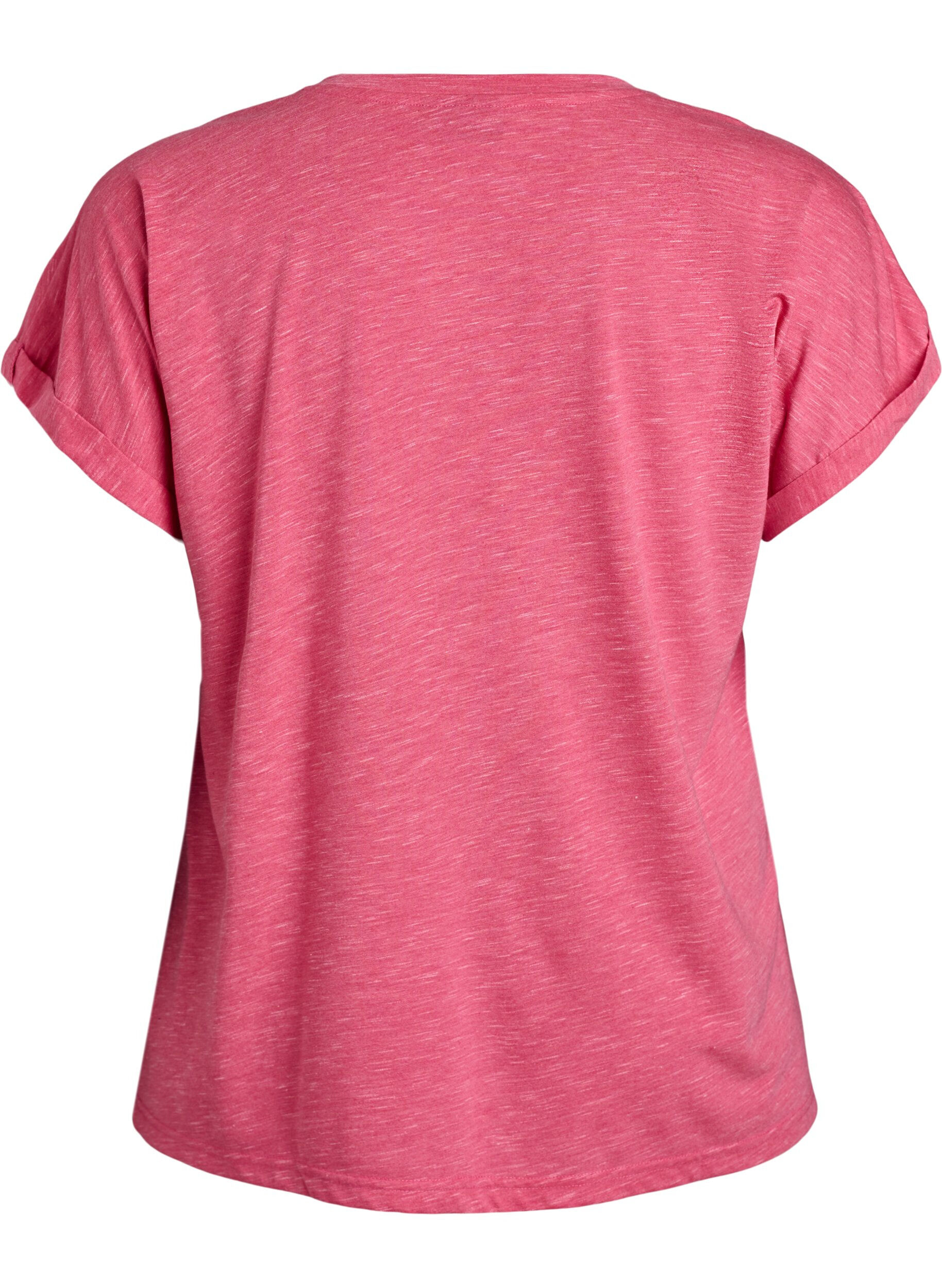 ZizziL&oslash;s tr&aelig;nings t-shirt med korte &aelig;rmer, Lyser&oslash;d, Packshot image number 1