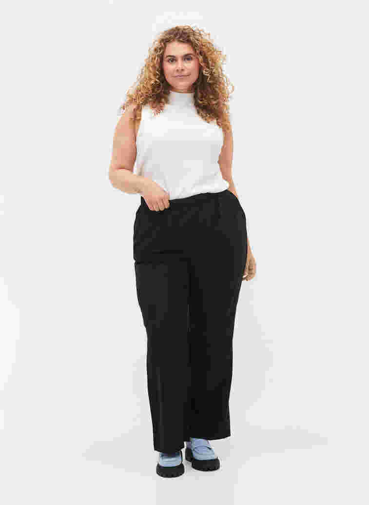 Løse bukser med lommer, Black, Model