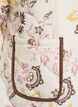 Quiltet jakke med knapper og blomsterprint, Beige, Packshot image number 3