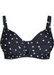 Bikini bh med b&oslash;jle og m&oslash;nster, Sort, Packshot image number 0