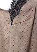 Stroptop med blonder og asymmetrisk kant, Beige, Packshot image number 3