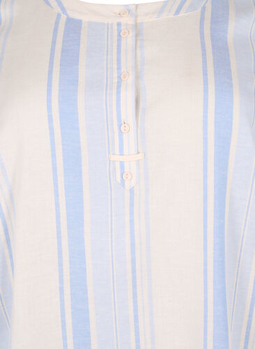 Stribet kjole med lange ærmer, Birch w. Stripes, Packshot image number 2
