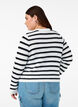 Stribet strikcardigan med guldknapper , Cloud D. w. Black, Model image number 1