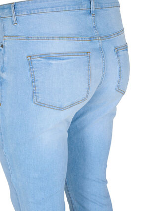 Højtaljede Amy jeans med super slim fit, Light blue, Packshot image number 3