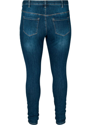 Super slim Amy jeans med høj talje, Dark Blue, Packshot image number 1