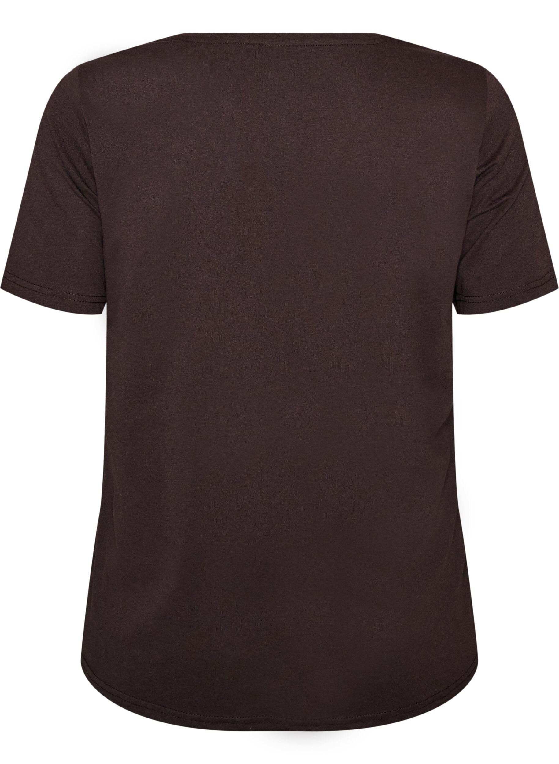 ZizziT-shirt med motiv, Brun, Packshot image number 1