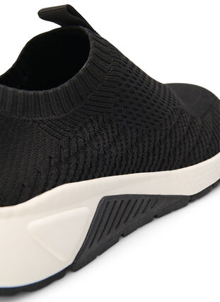 Wide fit slip on sneaker, Black, Packshot image number 4
