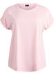 Kort&aelig;rmet t-shirt i bomuldsblanding, Lyser&oslash;d, Packshot image number 0