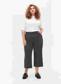 Løse bukser med 7/8 længde, Navy Blazer Stripe, Model