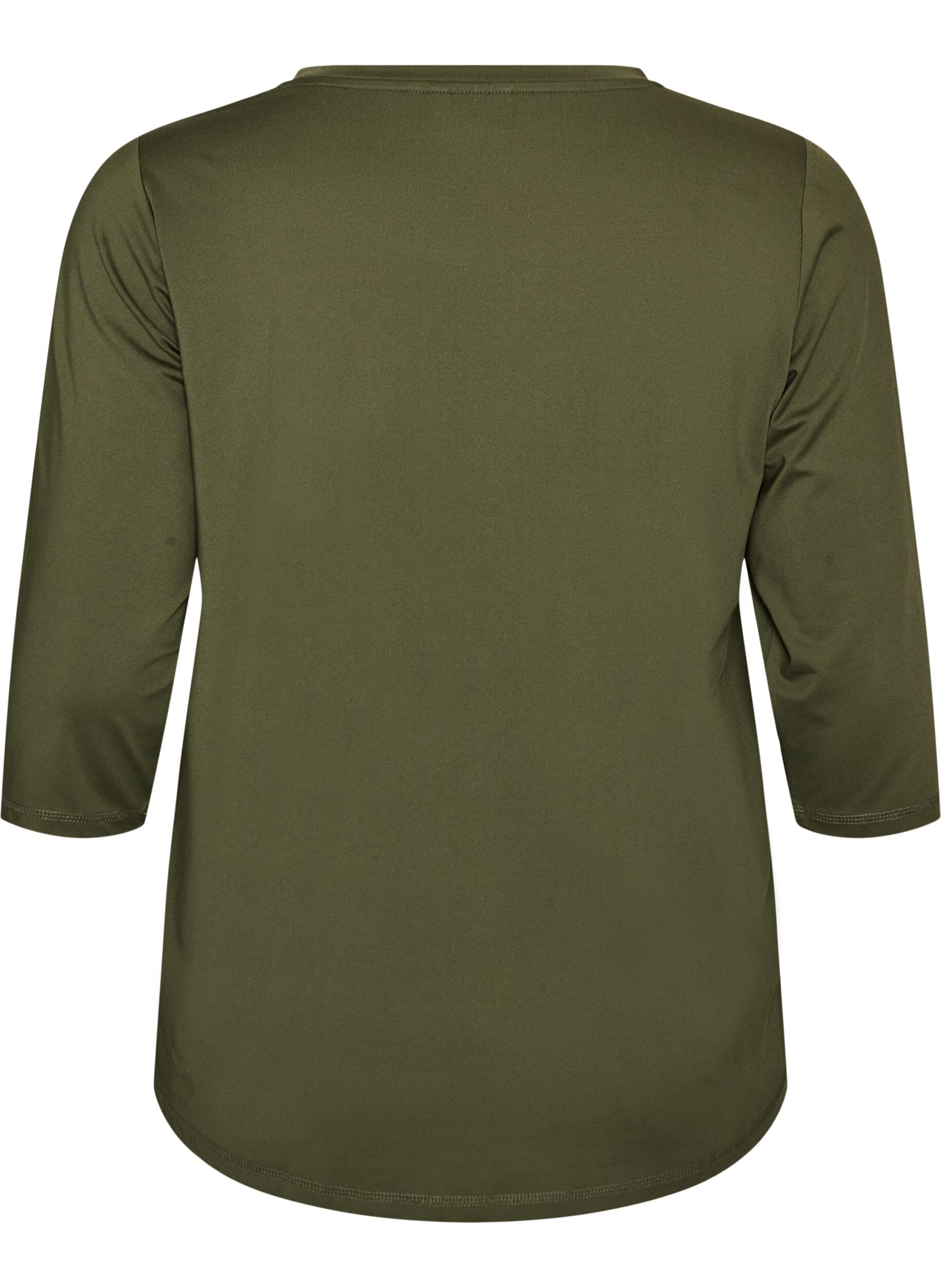 ZizziTr&aelig;ningsbluse med 3/4 &aelig;rmer, Gr&oslash;n, Packshot image number 1