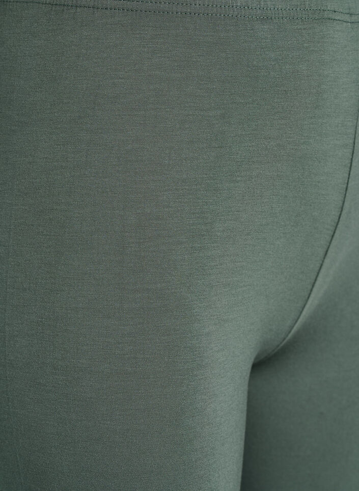 Basis 3/4 leggings i viskose, Gr&oslash;n, Packshot image number 2