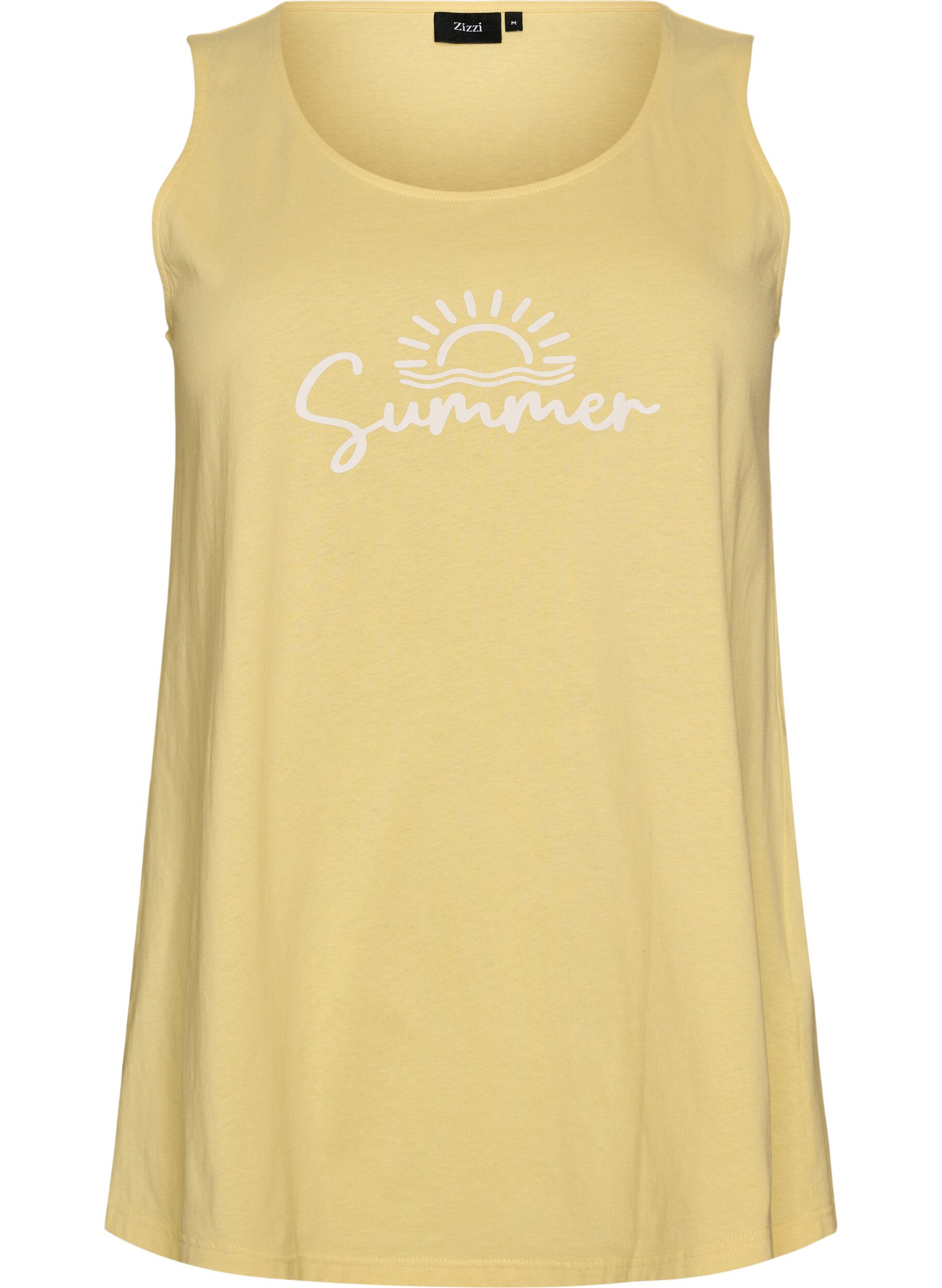 ZizziBomuldstop med a-form, Gul, Packshot image number 0