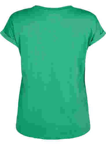 Kortærmet t-shirt i bomuldsblanding, Kelly Green, Packshot image number 1