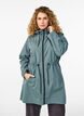 Parka i let materiale med h&aelig;tte, Gr&oslash;n, Model image number 0