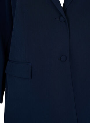 Klassisk blazer med knaplukning, Navy Blazer, Packshot image number 2