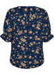 Skjortebluse med 1/2 &aelig;rmer, Bl&aring;, Packshot image number 1
