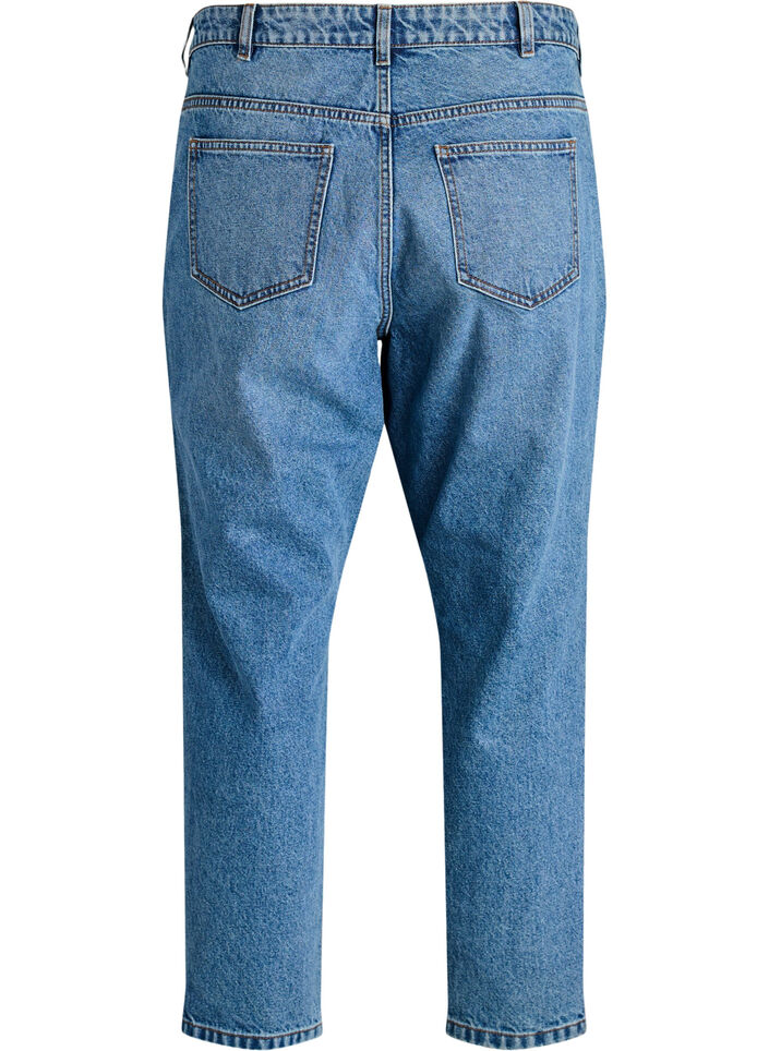 Mille mom fit jeans med h&oslash;j talje, Bl&aring;, Packshot image number 1