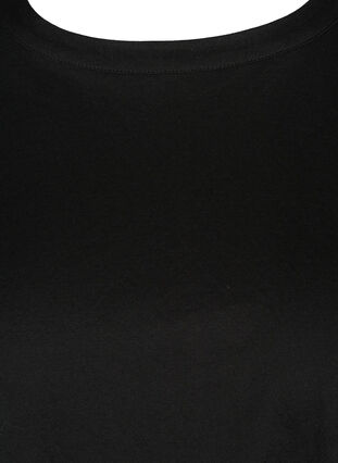 Bluse med 3/4 ærmer, Black, Packshot image number 2