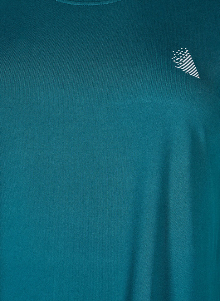 Lang tr&aelig;nings t-shirt, Gr&oslash;n, Packshot image number 2