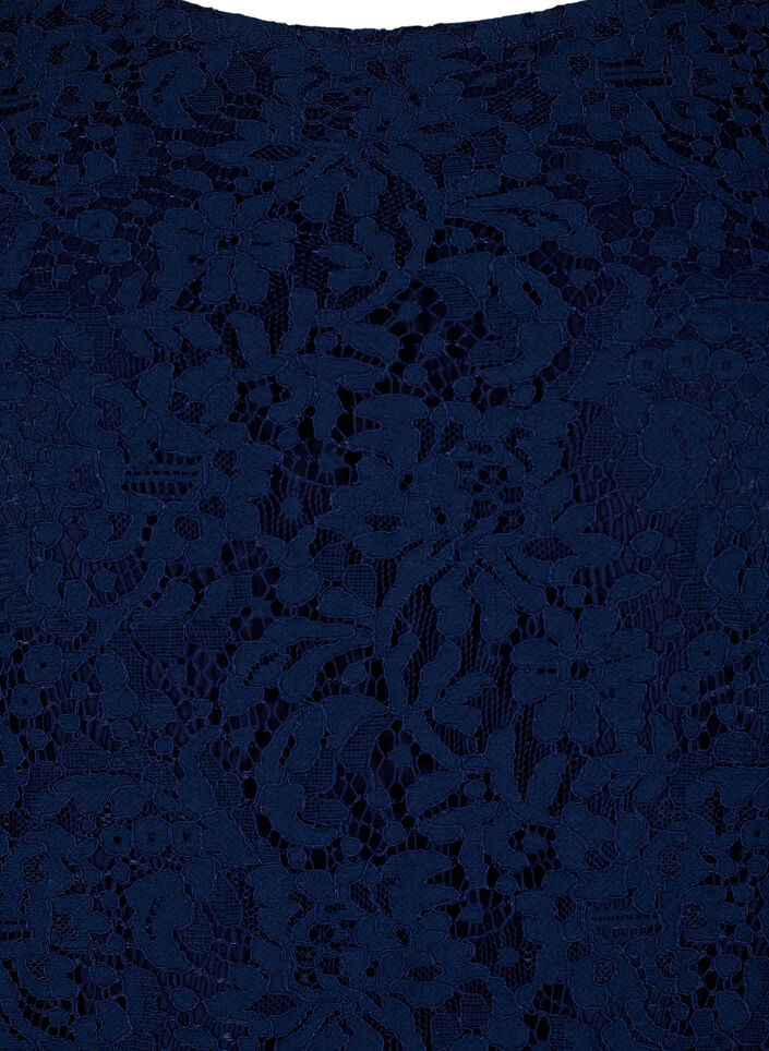 Blondekjole med lange ærmer, Navy Blazer, Packshot image number 2