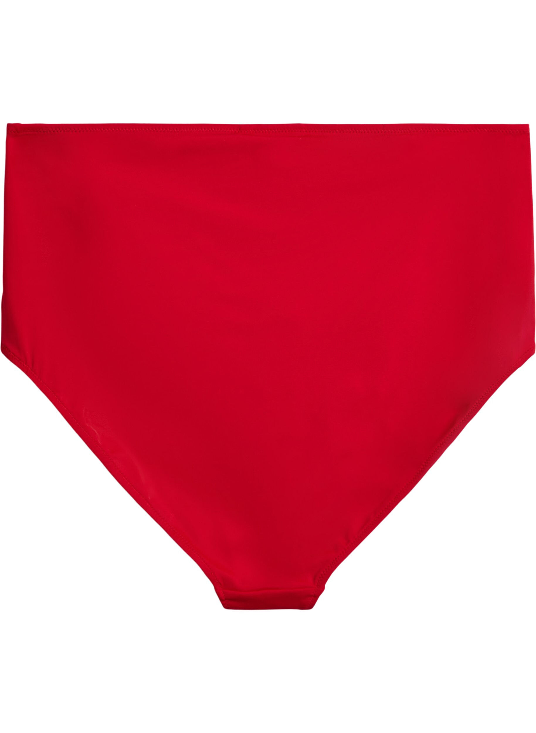 ZizziBikini underdel med h&oslash;j talje, R&oslash;d, Packshot image number 1