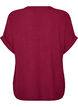L&oslash;s bluse med korte &aelig;rmer, R&oslash;d, Packshot image number 1