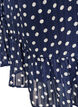 M&oslash;nstret kjole med fl&aelig;ser og lange &aelig;rmer, Bl&aring;, Packshot image number 3