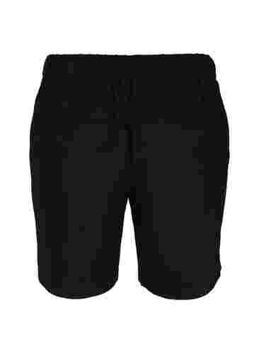 Løse shorts med bindesnøre og lommer, Black, Packshot image number 1