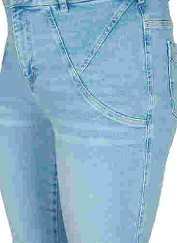 Højtaljede Amy jeans med super slim fit, Light blue, Packshot image number 2