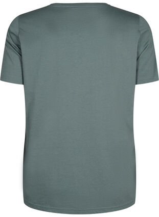 FLASH - T-shirt med motiv, Balsam Green Star, Packshot image number 1