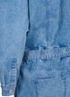 Langærmet denim jumpsuit, Light Blue Denim, Packshot image number 4