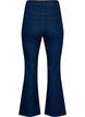 H&oslash;jtaljede jeans med bootcut, Bl&aring;, Packshot image number 1