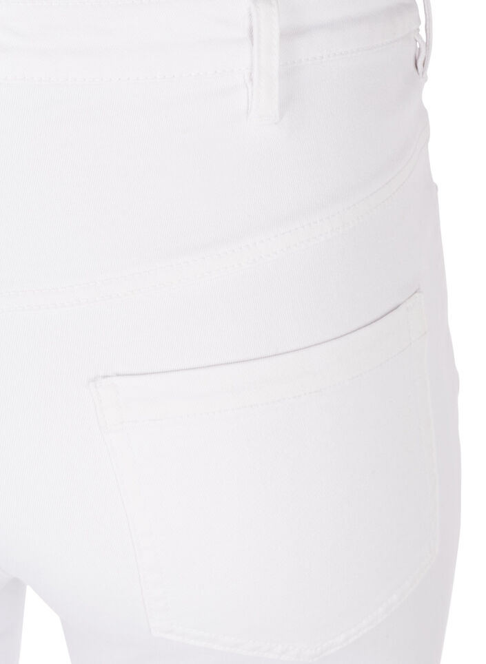 Super slim Amy jeans med h&oslash;j talje, White, Packshot image number 3