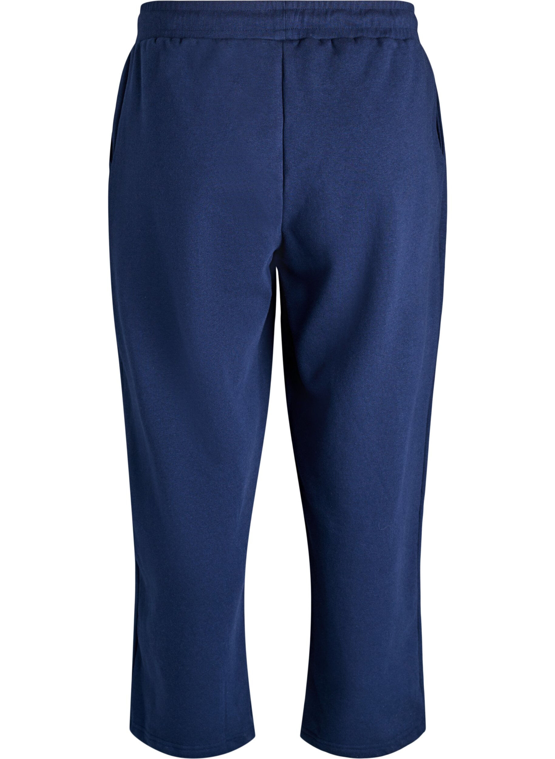 Zizzi Sweatpants med lommer, Bl&aring;, Packshot image number 1