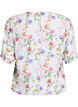 Blomstret bluse med smock, Lyser&oslash;d, Packshot image number 1
