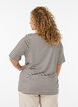 T-shirt med TENCEL&trade; Lyocell og striber , Brun, Model image number 2
