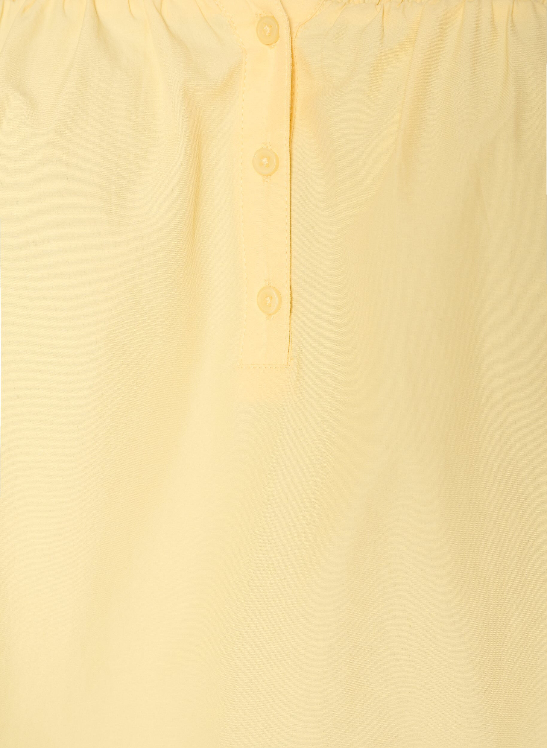 ZizziBluse med smock og 3/4-&aelig;rmer, Gul, Packshot image number 2