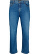 Højtaljede Gemma jeans med regular fit, Blue denim, Packshot image number 0