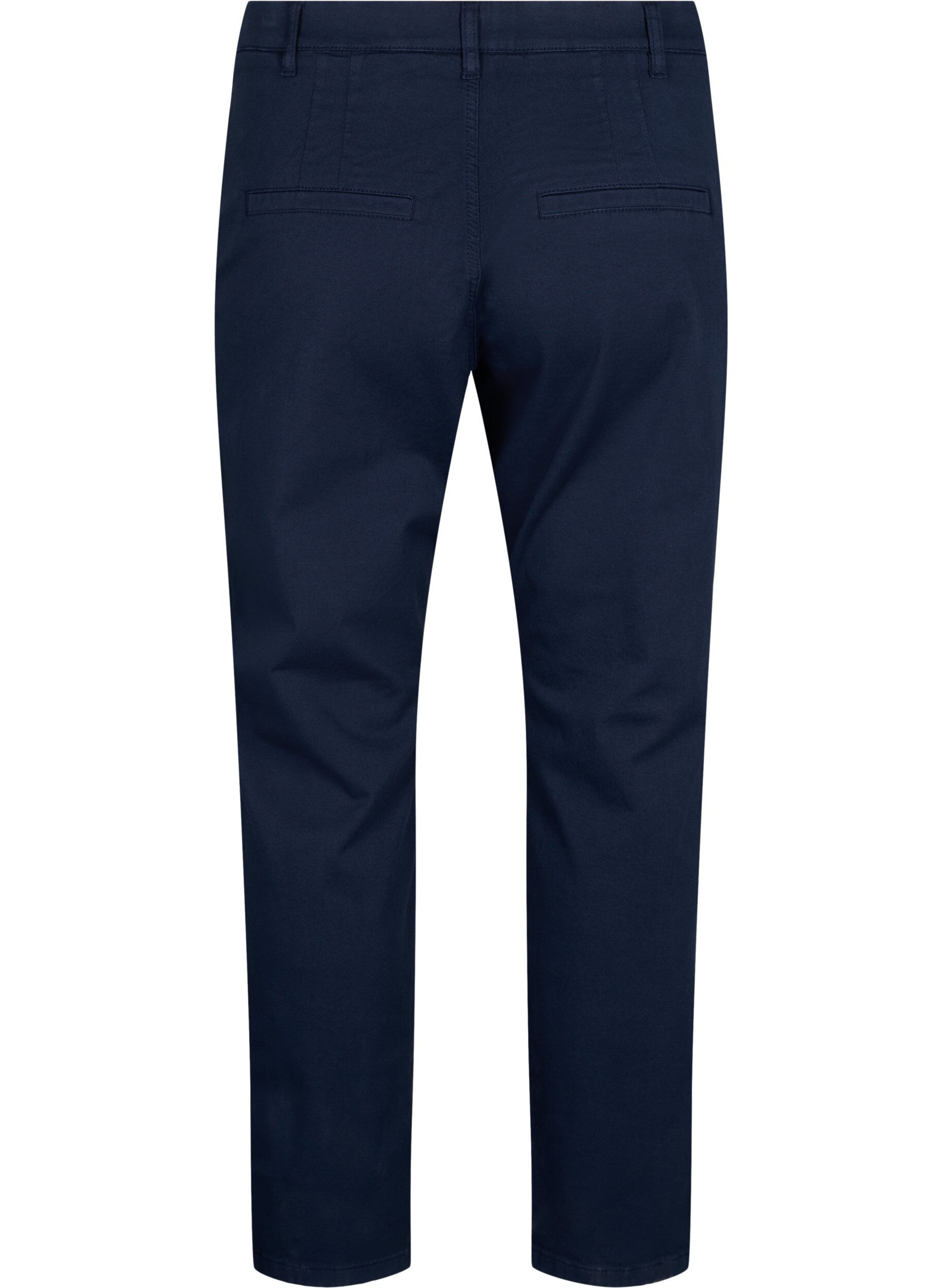 Zizzi Chinos i bomuld, Navy Blazer, Packshot image number 1