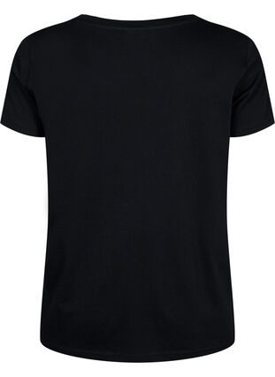 Trænings t-shirt med print, Black w. Graphics, Packshot image number 1